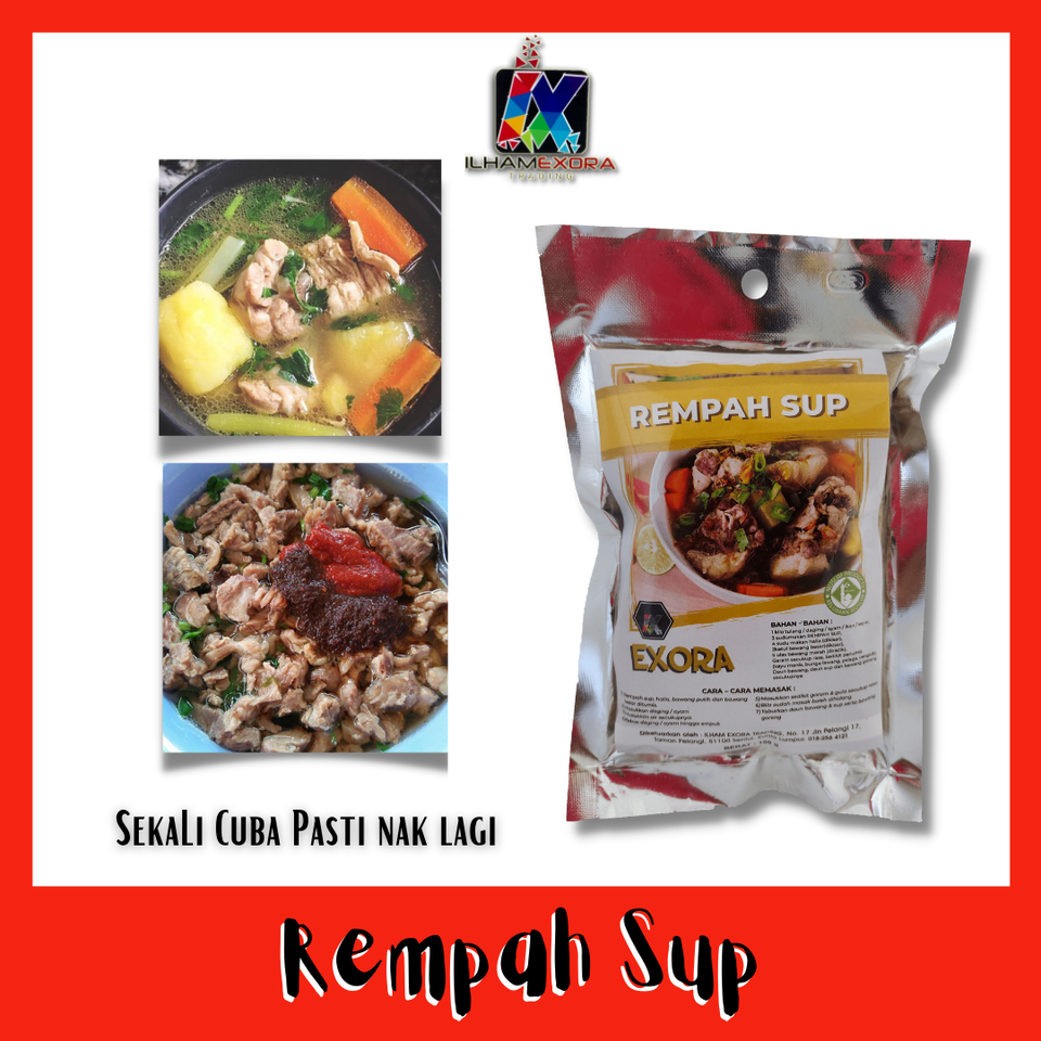 Rempah Sup / Rempah Sup ayam / Rempah Sup Daging / Rempah Sup Tulang ...