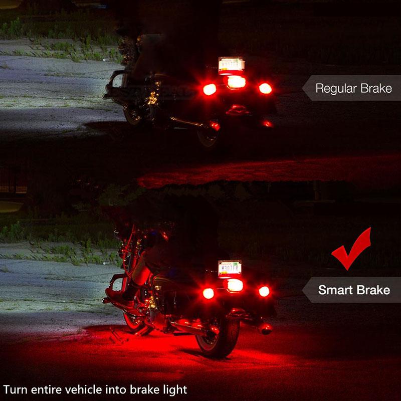 36LED Motorcycle Pod Light Ground Effect Kit Remote Control For Harley