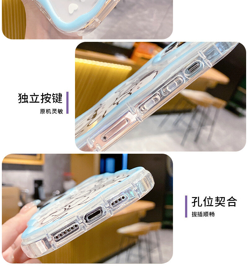OPPO A17k Case For OPPO A17 / OPPO A17K【New soft case cartoon New Year Style camera protection phone case cover 】