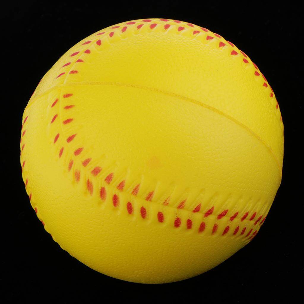 Baoblaze Pitcher's Soft Training Softball, PU Foam Yellow Baseball Ball for Practice - Durable and Practical