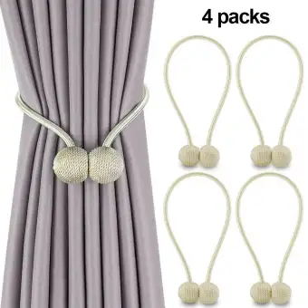 4 Pack Magnetic Curtain Tiebacks European Style The Most