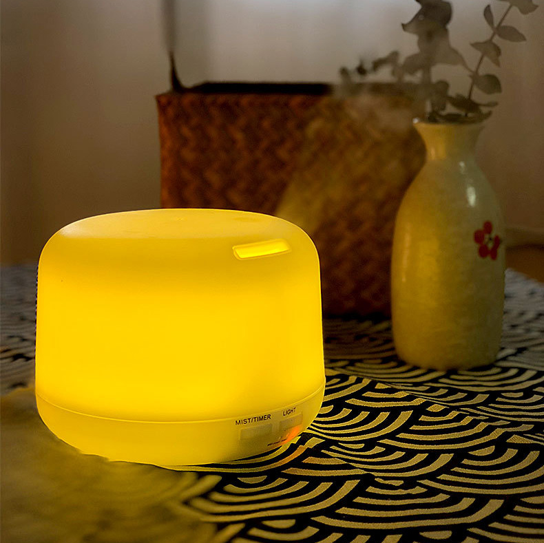 XMDS ไฟกลางคืนที่มีสีสันรีโมทคอนโทรล Humidifier จอกระจายแสงอโรม่า ...
