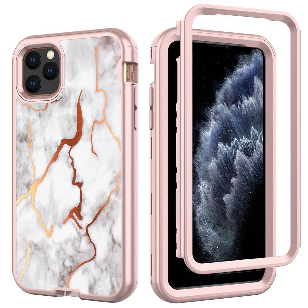 Iphone 11 Pro Max Case Iphone 11 Case Iphone 11 Pro Case Girls Rose Gold Marble Pattern Heavy Duty Shockproof Hybrid Protective Case For Iphone 11 Pro Max 11 11 Pro Lazada
