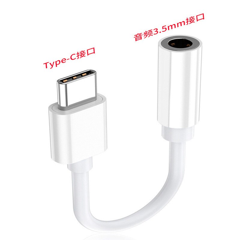 Type C To 3.5mm Aux Adapter Type-c 3 5 Jack Audio Cable Original For Huawei Xiaomi Android Type-C-Earphone Connetor Plug