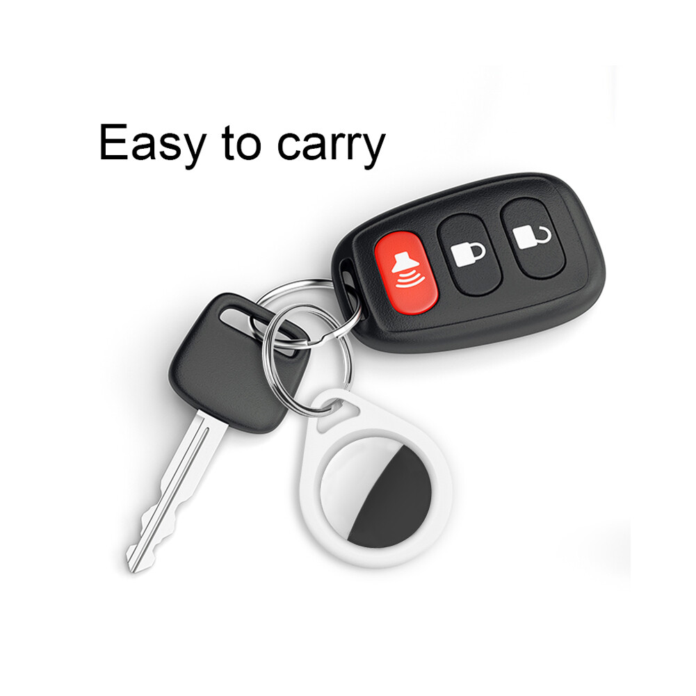 Practical Silicone Case for AirTag Tracker Protective Skin Bumper Case Cover with Carabiner