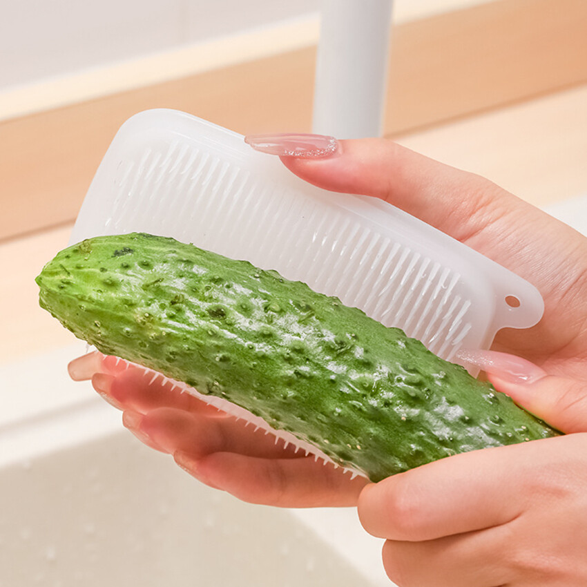 Multifunctional Fruit And Vegetable Brush Food-Grade Brush Potato Carrot Cleaner Kitchen Fruit Cleaning Tools Accessoies