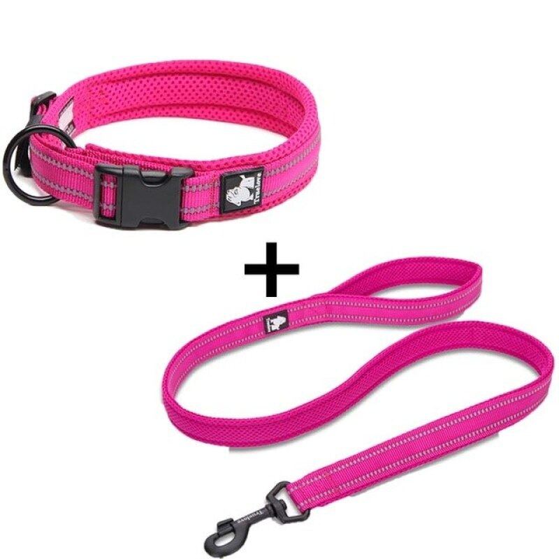 Truelove Bộ Vòng Cổ Và Dây Xích Cho Chó Cưng, Nylon, Dây Dắt Chó Phản Quang Mềm Cỡ Lớn Nhỏ Vừa Cho Chó Chạy