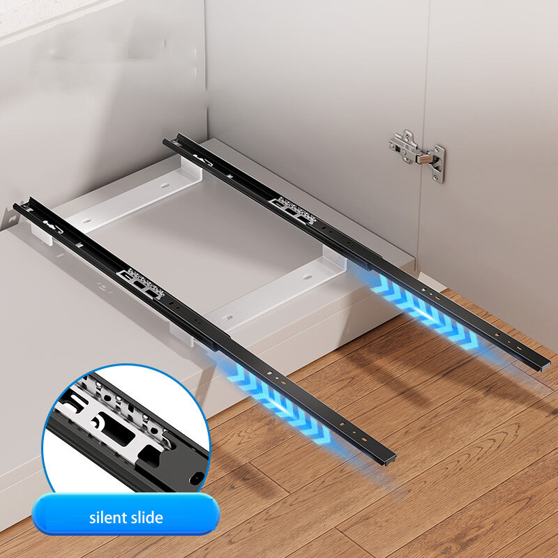 YONUO Kitchen dish rack Kitchen cabinet built-in pull-out dish separation storage rack Household drawer tableware cup rack