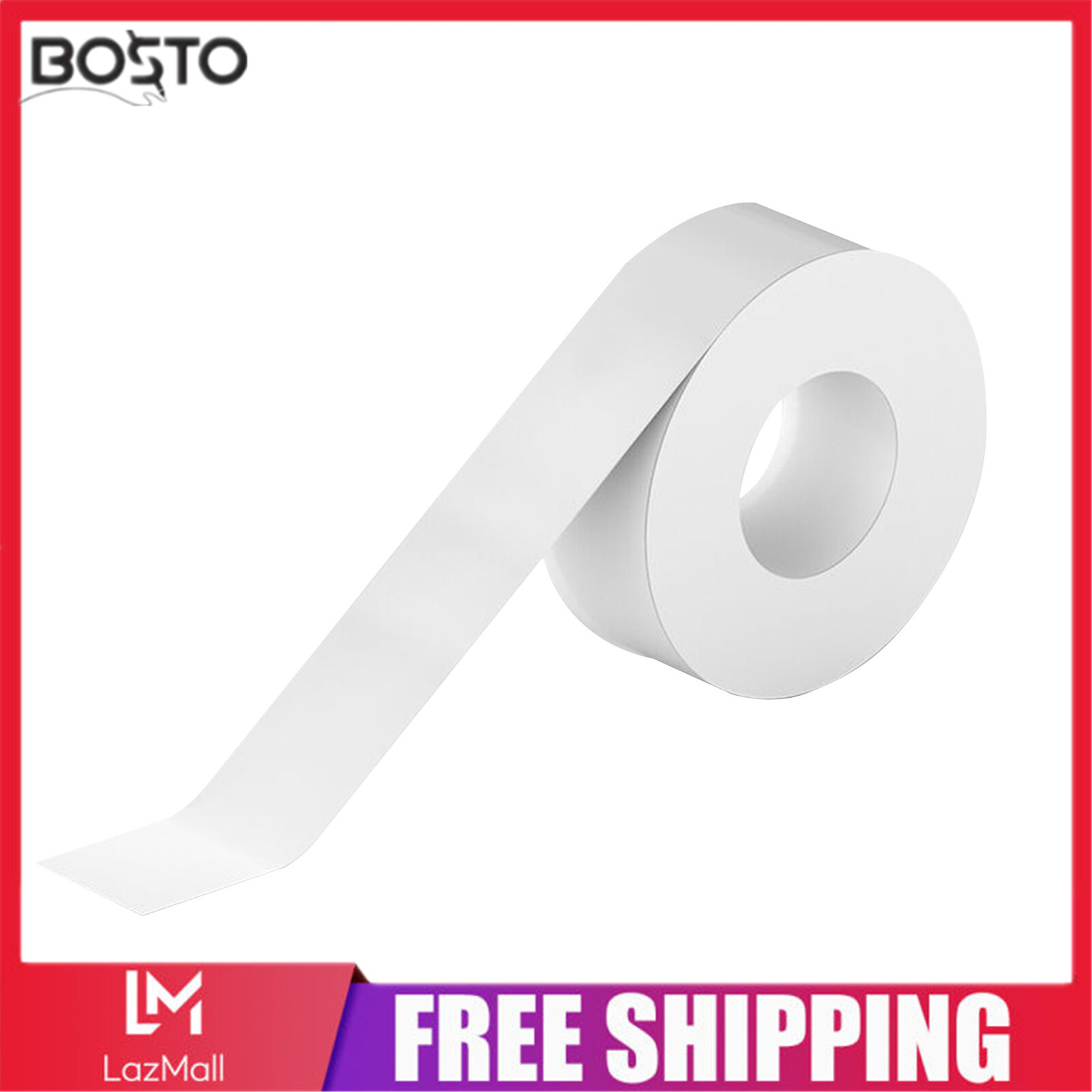 PeriPage L1 Printer Paper 1 Roll Transparent Label Paper Sticky Tape Adhesive Thermal Printing Paper Name Price Barcode Sticker Home Office Organization Waterproof Oil-proof Tear-proof
