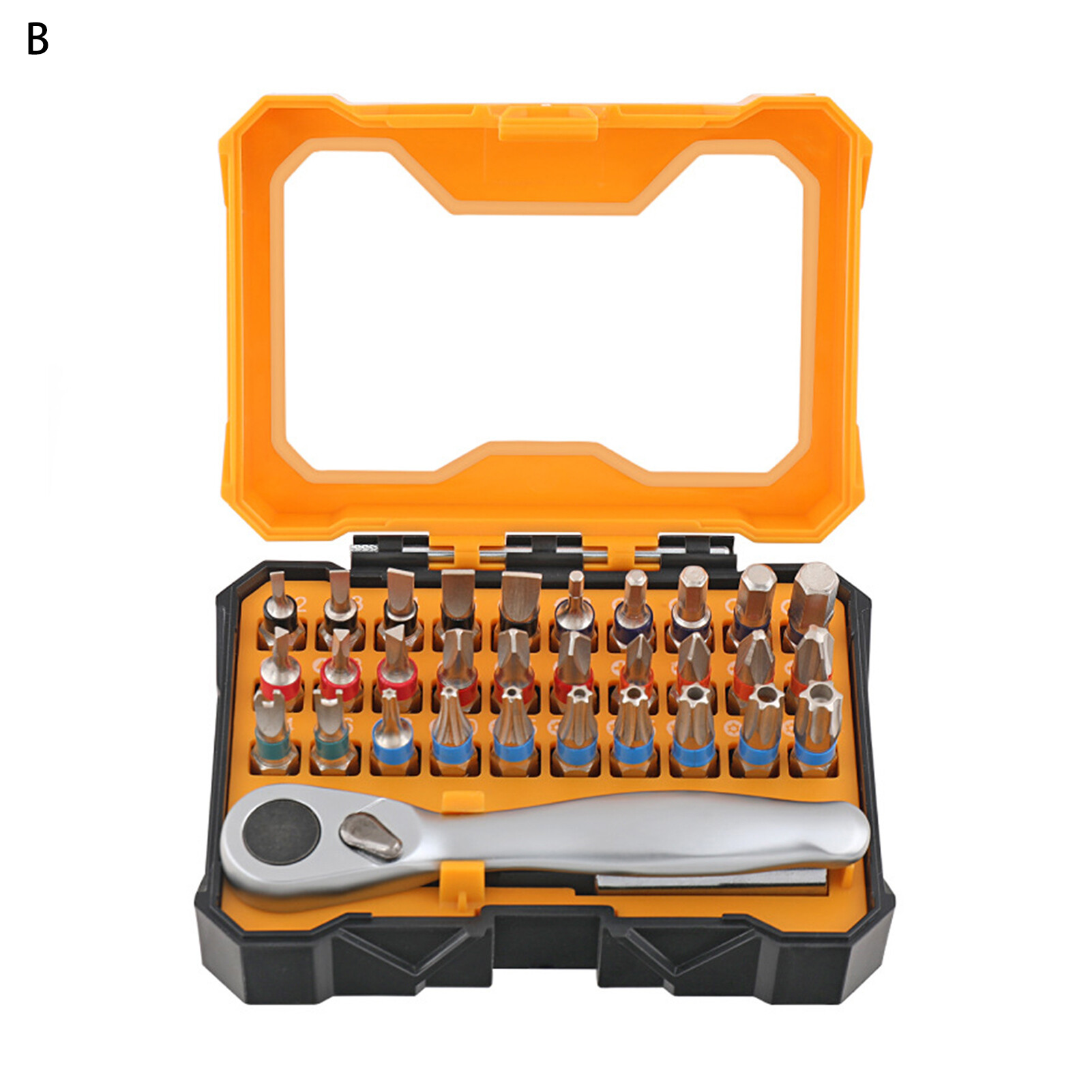 Farfi 1 Set Screwdriver Set Hardware Tool 32 in 1 One-way Cross Screwdriver Bits Head Workshop Supply Screwdriver Bits Head