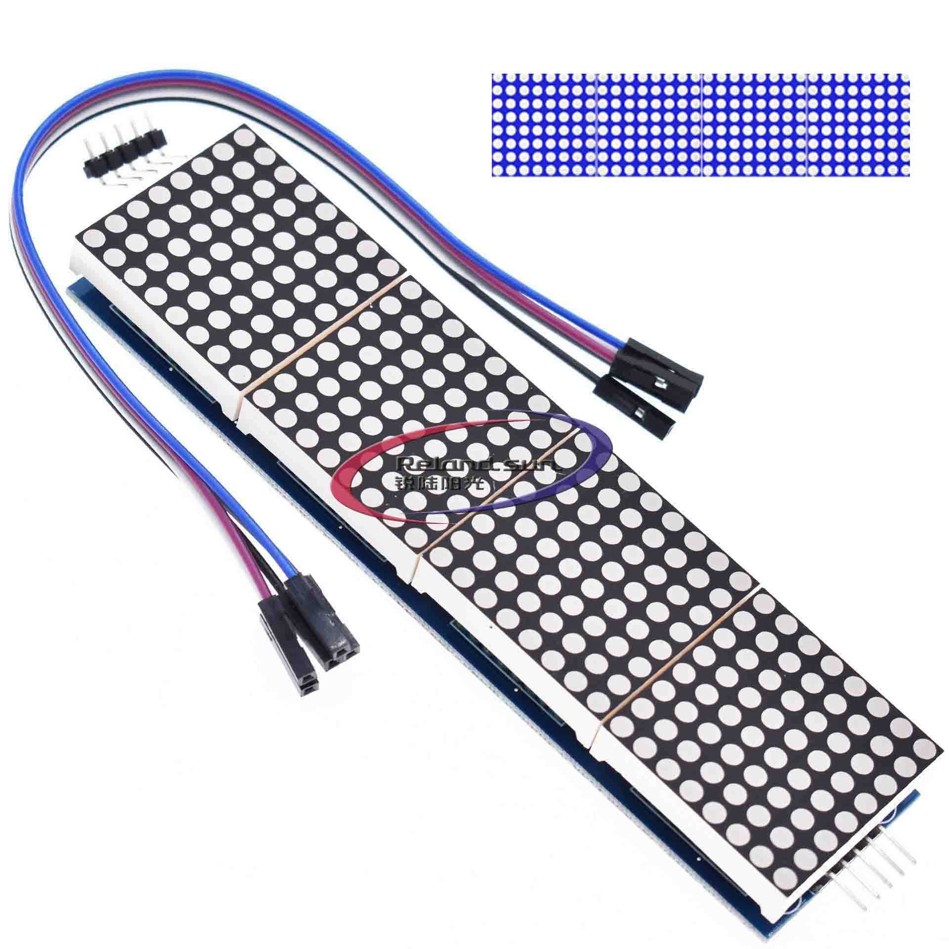 1 Mô-đun Điều Khiển Ma Trận Điểm MAX7219 Mô-đun SCM Hiển Thị 4 Trong 1 Gửi 5P Dòng Sunlephine