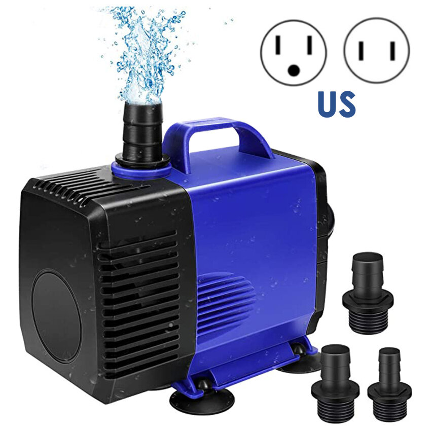 Water Pump Powcan Submersible Water Pump 910Gph 3500L/H UltraQuiet 80W