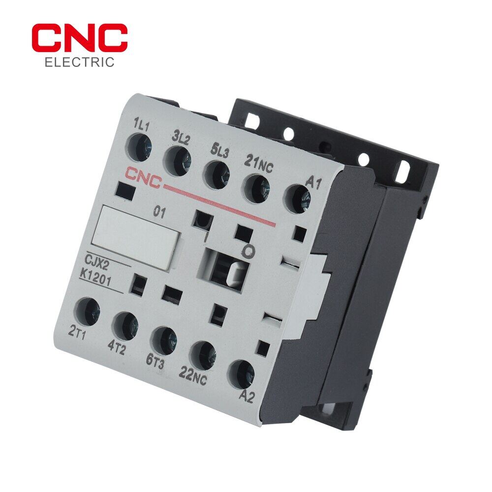 Cjx2-k 220v 50/60hz 6a 9a 12a mini ac contactor din rail 3p 3main 1no/3main 1nc coil