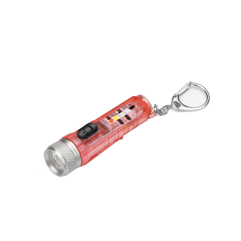 Mini Đèn pin móc khóa TYPE-C sạc nhanh đa chức năng IP66 huỳnh quang không thấm nước đèn pin cắm trại cảnh báo từ tính
