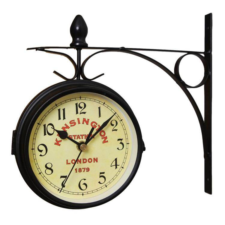 Antique Double Sided Wall Clock Decorative Retro Clock Retro Wall Clock