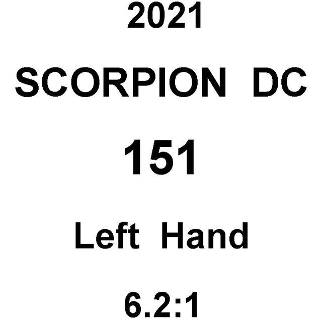 SHIMANO Bait Reel 21 Scorpion DC 151 LEFT Handle 2021 Gear ratio 6.2 