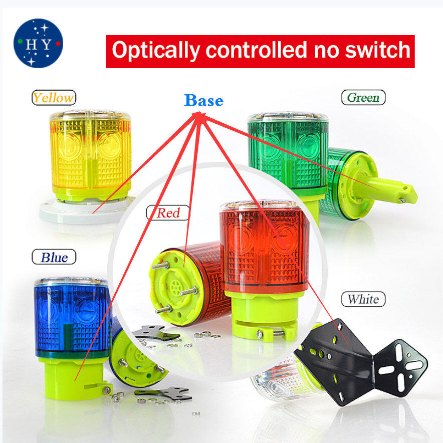 Hoàn Toàn Không Thấm Nước Cảnh Báo Năng Lượng Mặt Trời Ánh Sáng Đặc Biệt Cho Nước Và Đường Biển. Chống Nước Không Thấm Nước Mưa Đèn Cảnh Báo