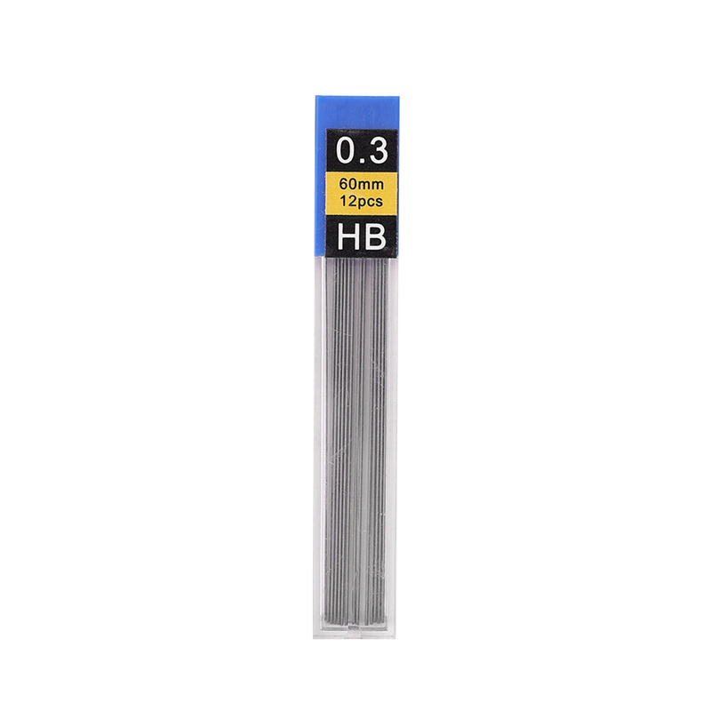 1Box 0.3mm 0.5mm 0.7mm 0.9mm 2mm HB Mechanical Pencil Lead Refill Art Drawing Automatic Pencil Replaceable Refills Student Stationery