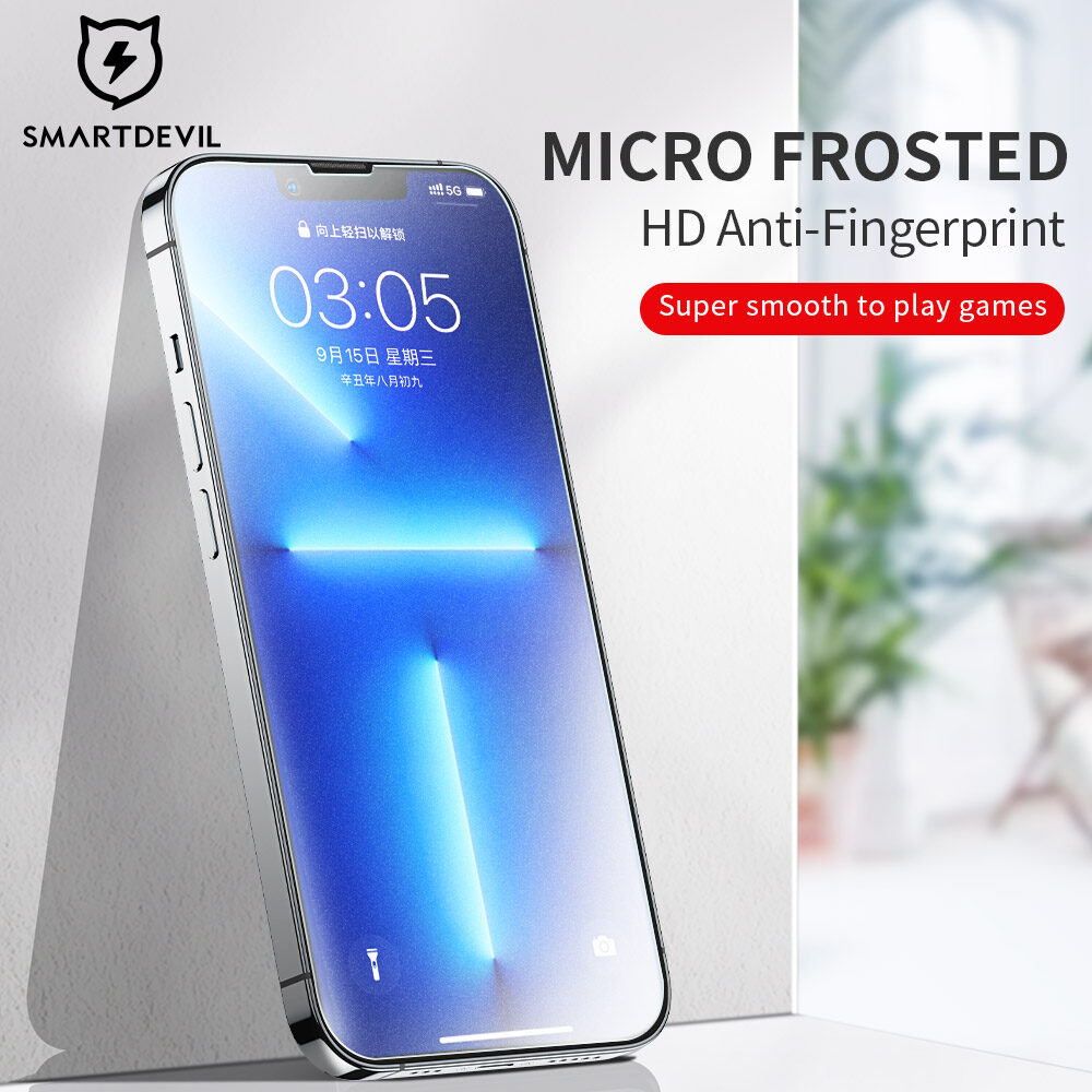 SmartDevil Non Full Coverage Matte Screen Protector For iPhone 13 Pro max iPhone 14 Pro max iPhone 15 Pro Max iPhone 14 Pro iPhone 15 Plus 14 plus 12 Pro Max 11 Pro max X XS XR 7 Plus 8 Plus 6 Plus 6splus Tempered Glass Film , Game Anti-fingerprint Matte