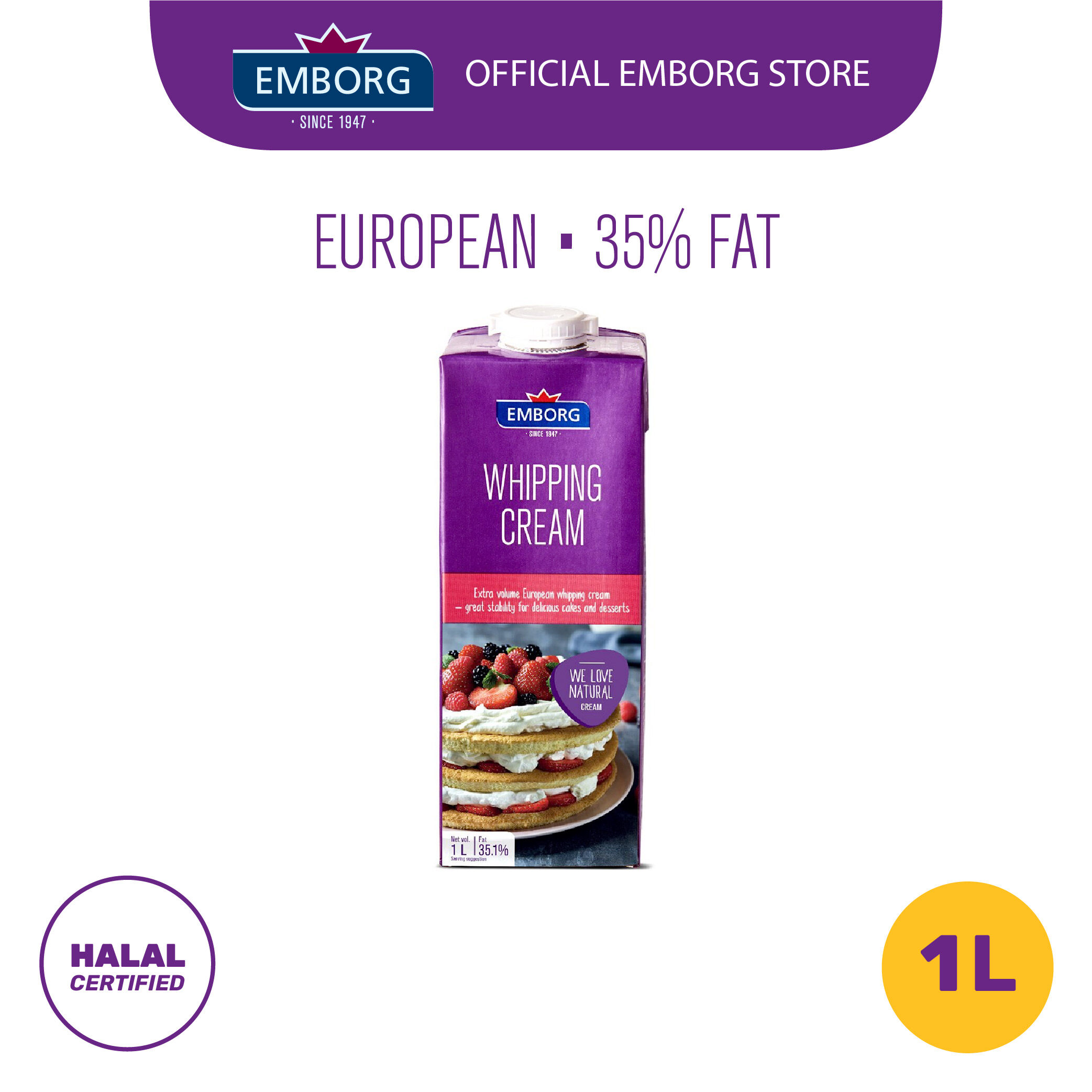 Whipping Cream 1L (UHT) [Exp Date June 2023] Lazada