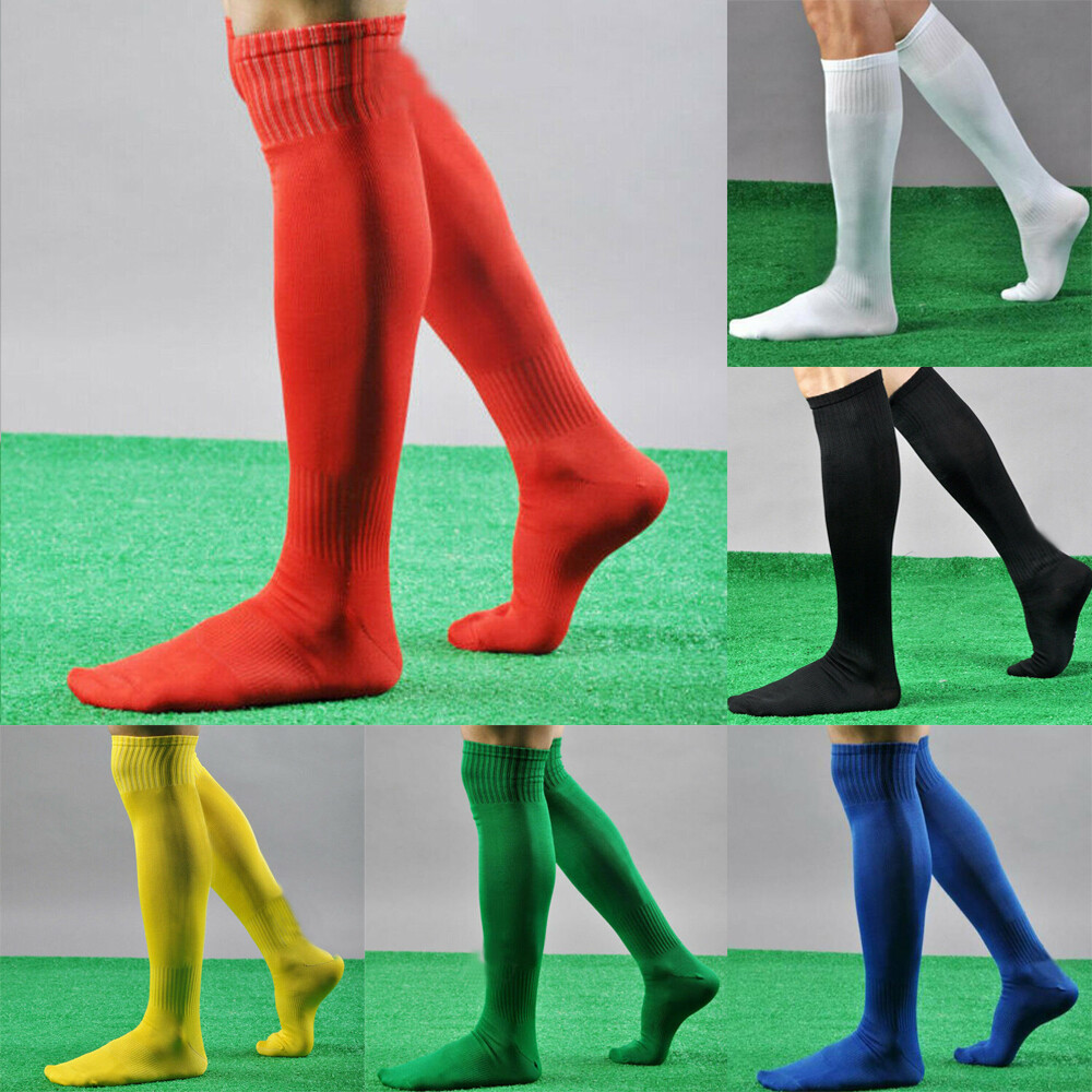 OUTDOOR SPORT Y STORE Men's Sport football Soccer Long Socks Over Knee High Sock Baseball Hockey Solid Color Soft Cotton Football Stocking
