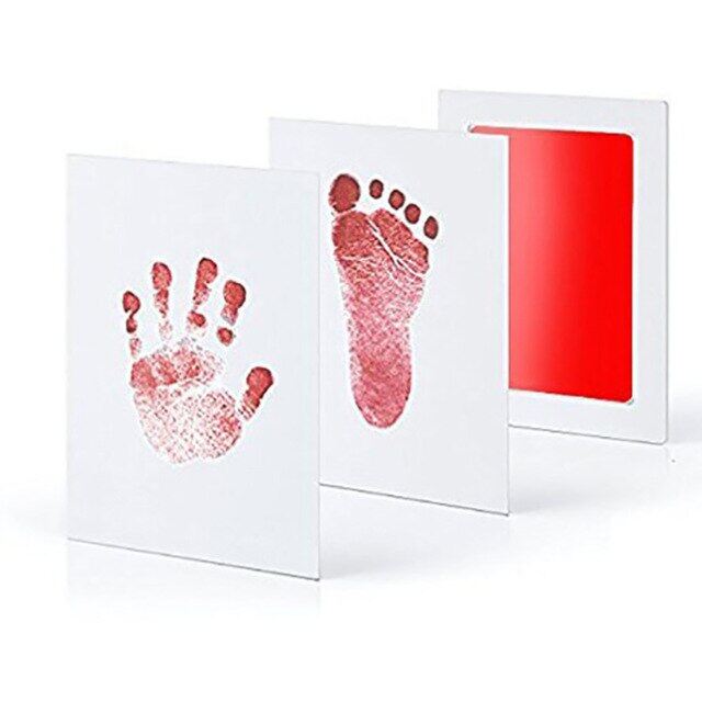 1Pcs Non-Toxic Footprint Handprint Kits For Newborn Safe Stamp-Pad Ink Baby Growth Souvenirs Foot Hand Print Pad Photo Frame