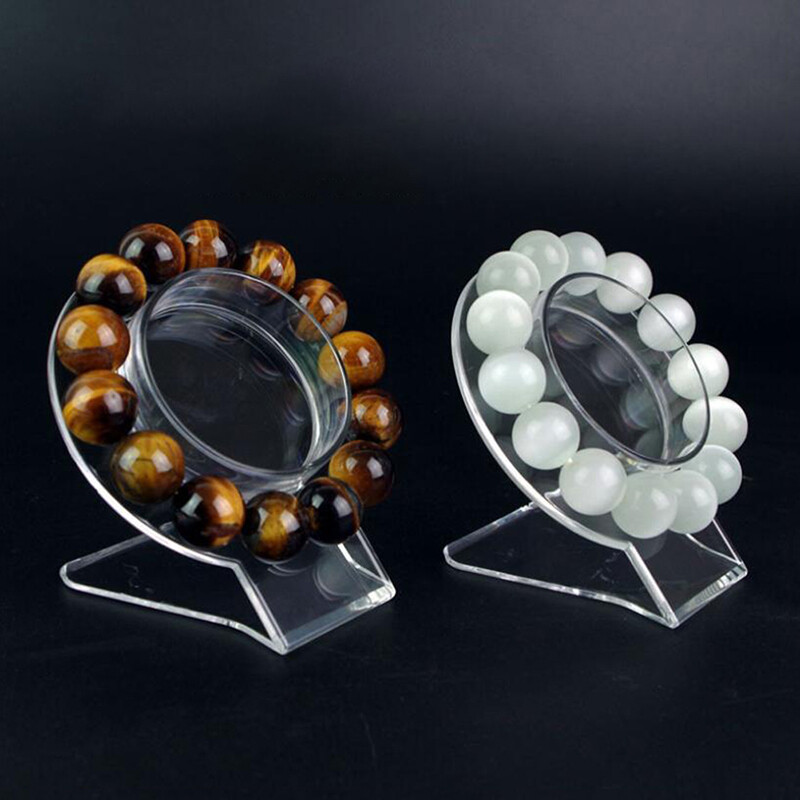 Maurcey Transparent Acrylic Bracelet Display Rack Bangle Organizer Storage Holder Stand