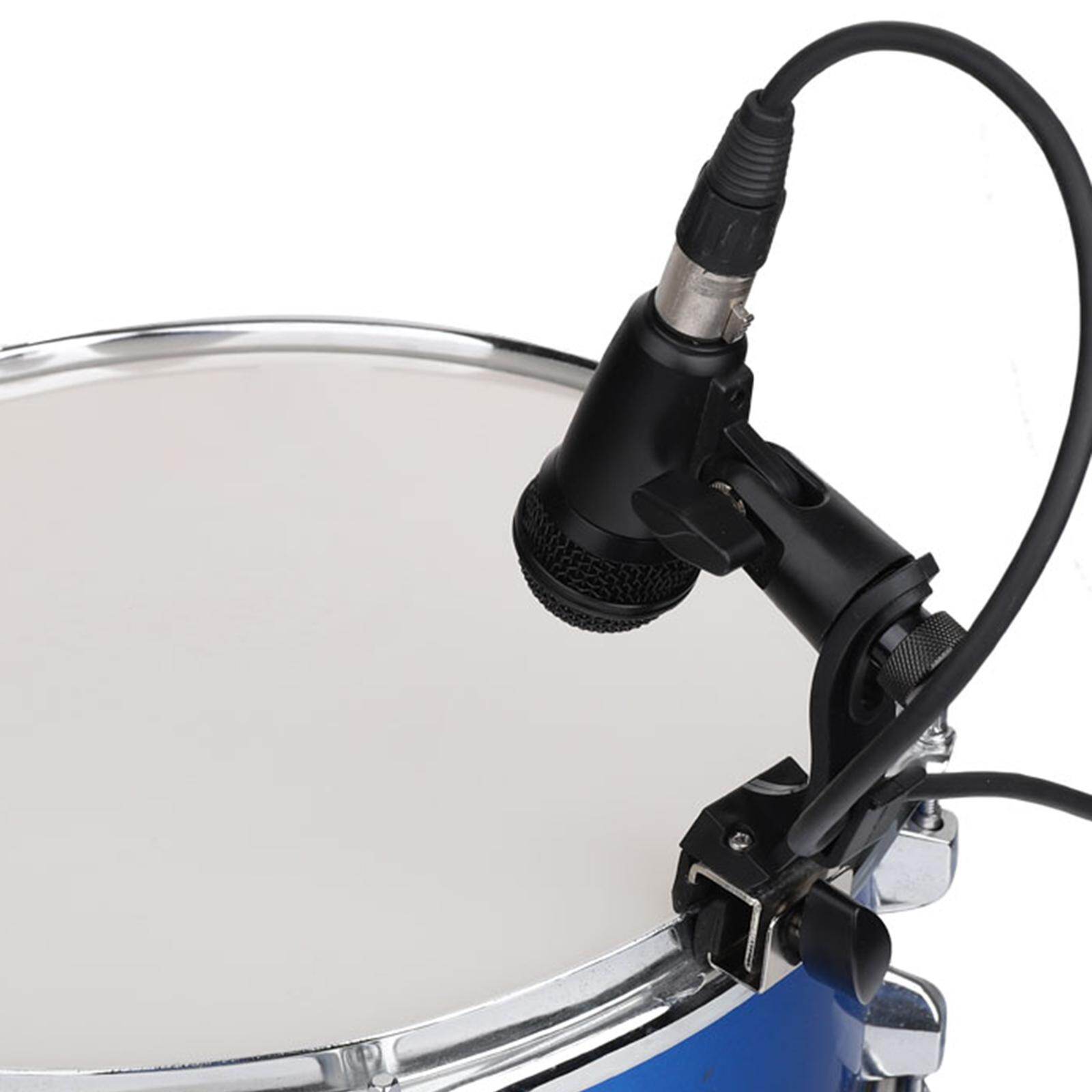 Moon Pomelo Drum Microphone Clip for 6"-18" Diameter Drums Shockproof Mount for Studio