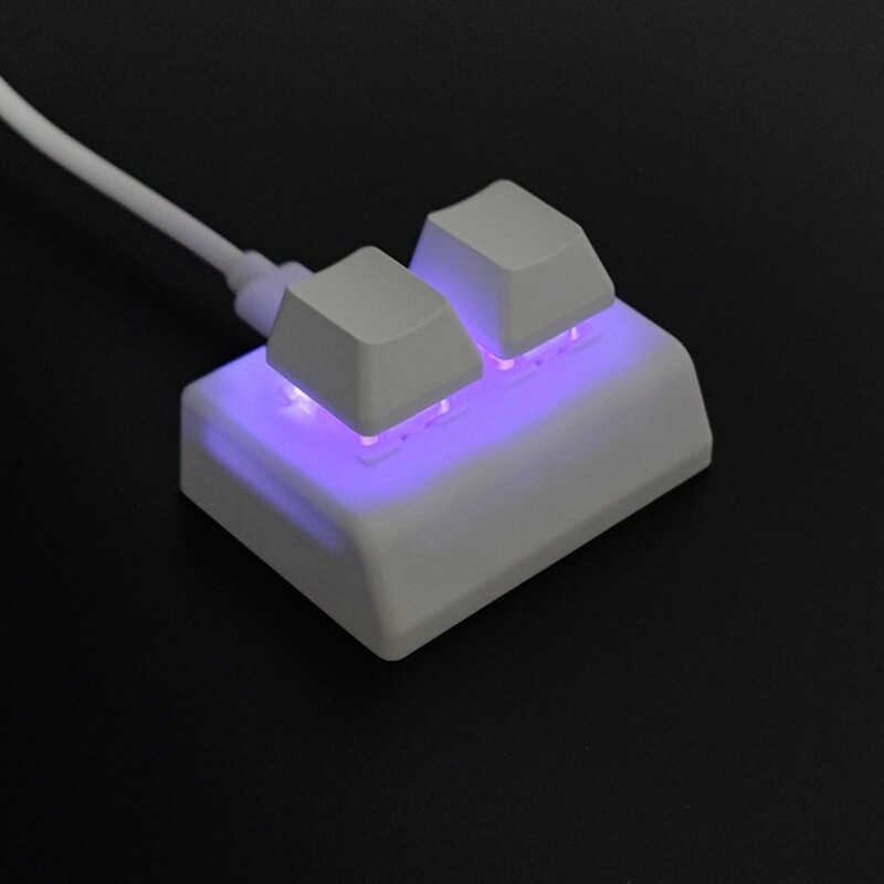 2 Keys Macro Programming Keyboard RGB Mini Keyboard Gaming Drawing Red Switch Custom Keyboard OSU Gaming Keypad