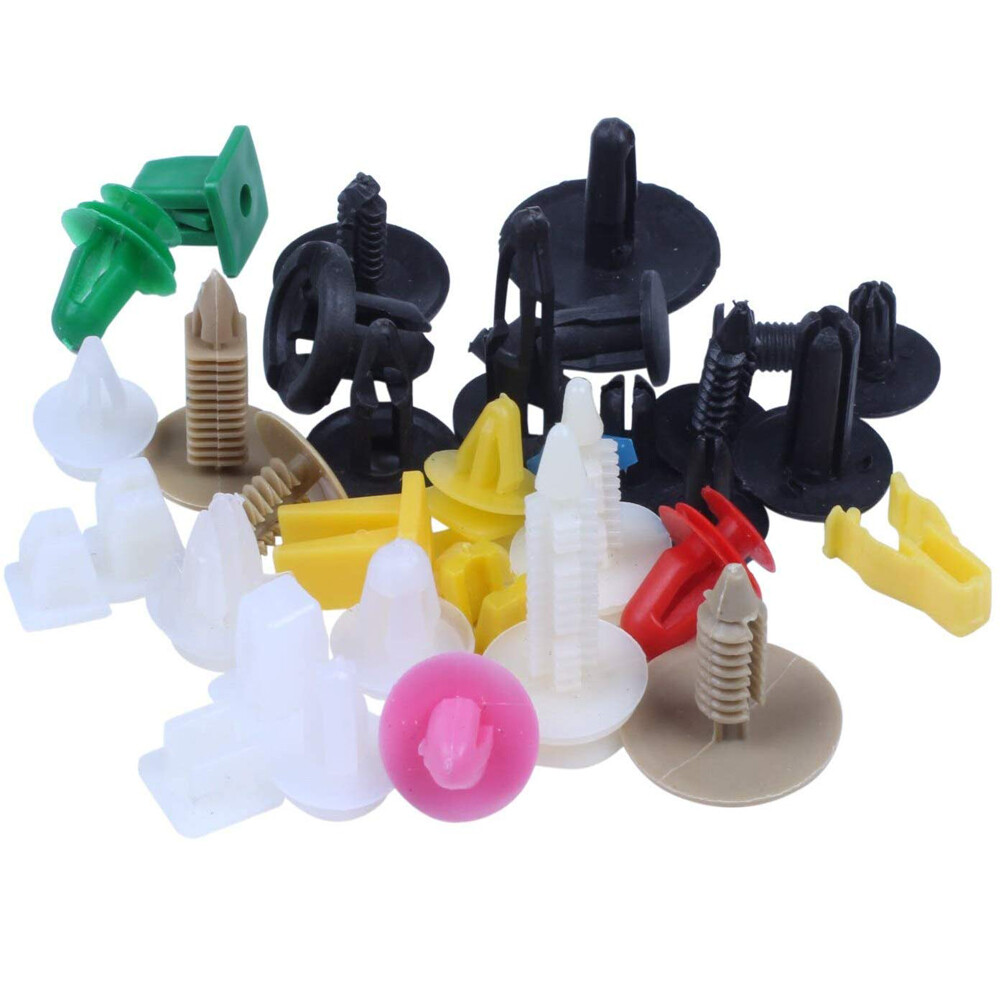 Car Fastener Bumper Mixed Rust Proof Plastic Quick Installation Wear Resistant Door Liner Clips for Door Trim Clips for Fender Clips