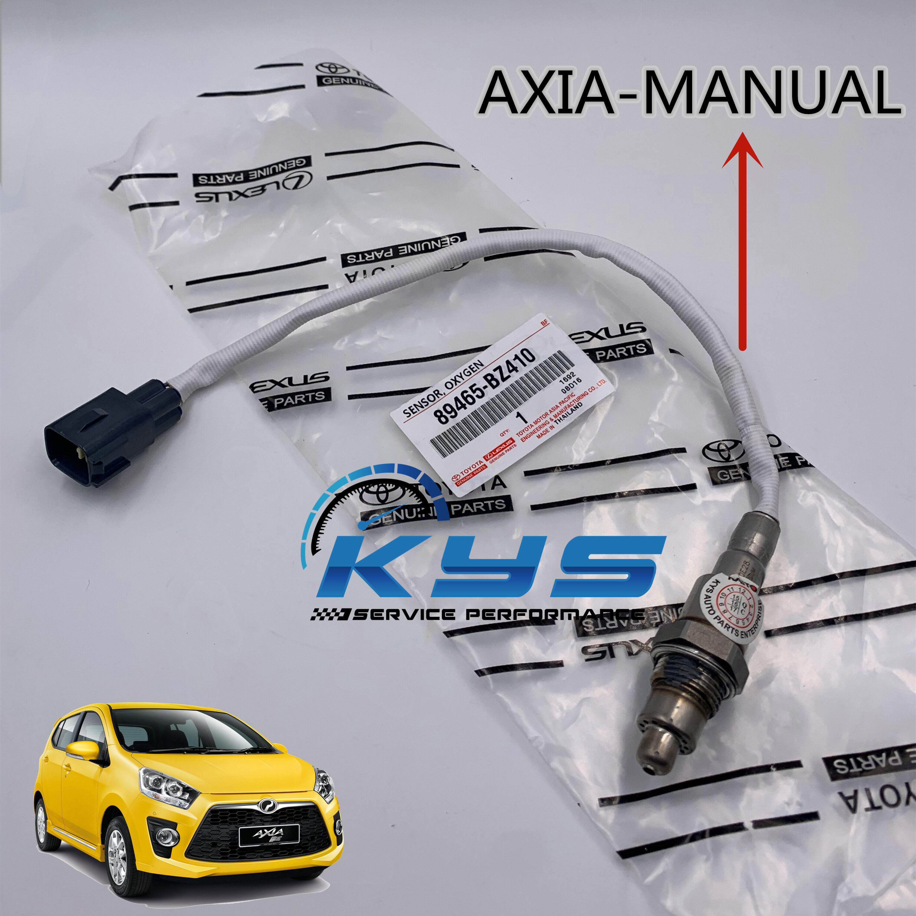 TOYOTA Genuine OXYGEN SENSOR (4P) 89465BZ410/ 894650H030