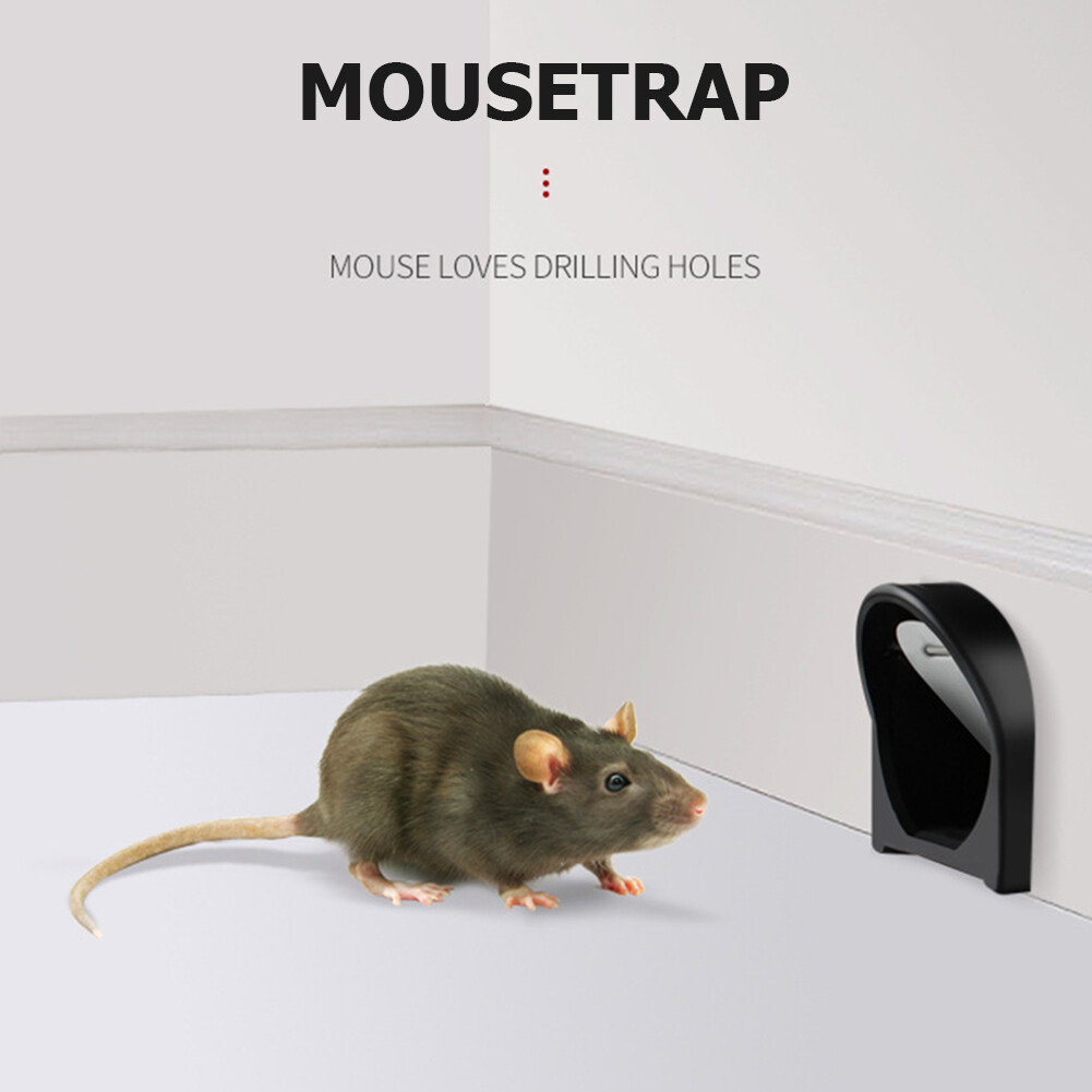 Automatic Lock Rat Trap Plastic Rat Trap Reusable Small Mousetrap Mice Rodent Pest Control Cage