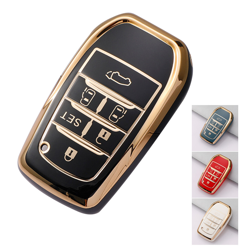 HK 6 Button Car Key Case For Toyota Alphard PREVIA Voxy Noah Esquire