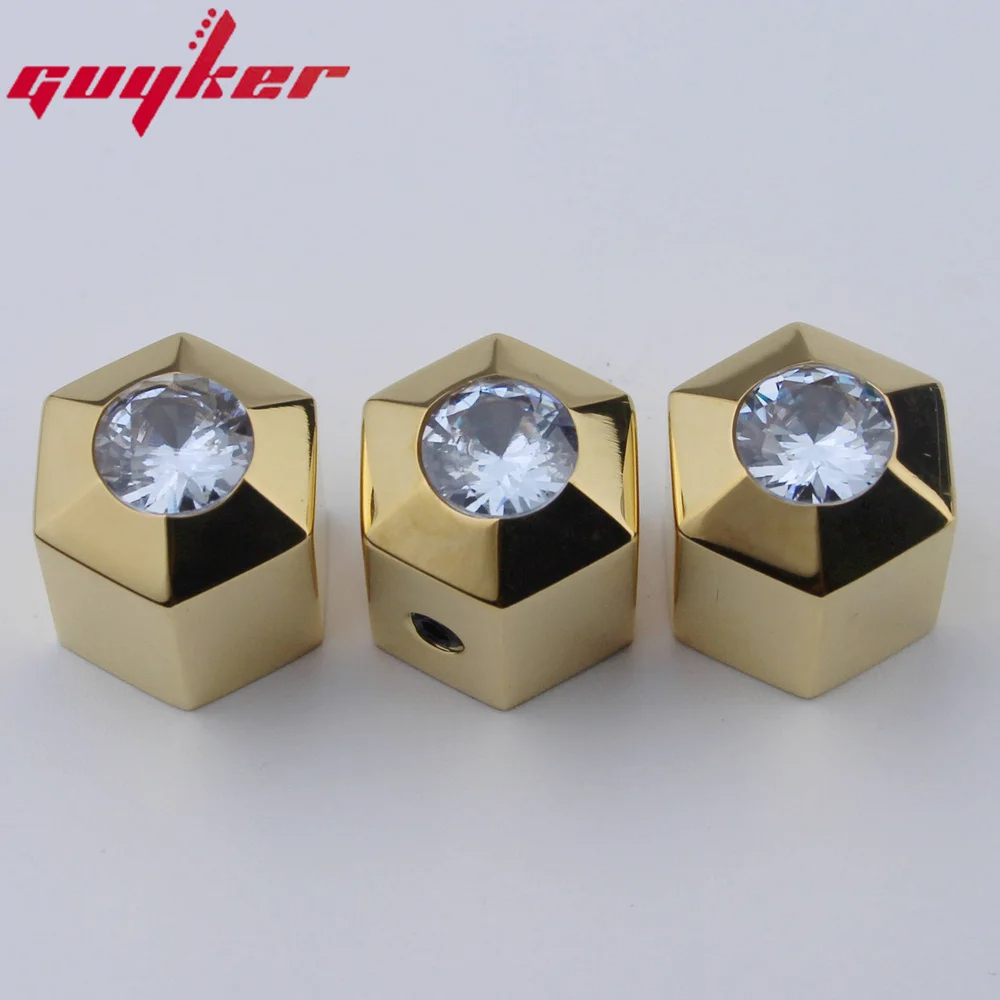 1 pcs guyker núm điều khiển chiết áp cao cấp vật liệu thép không gỉ cho guitar điện hoặc Bass