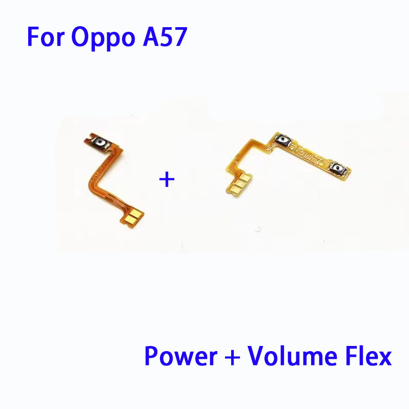 For Oppo A57 Power Volume Side Key button Flex Cable On Off Switch Flex Cable Repair Parts