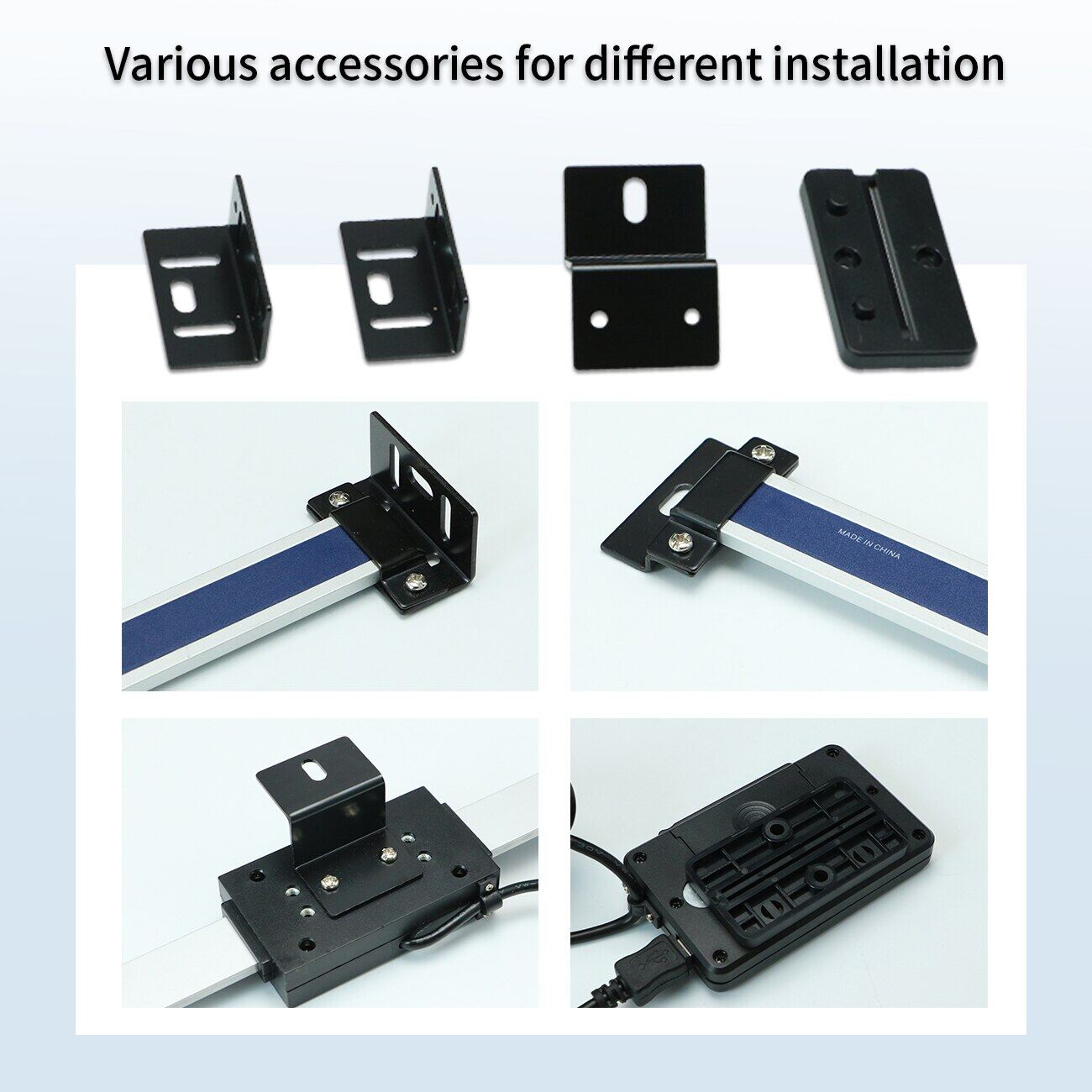 0.01Mm 0-500Mm Digital Linear Scale With LCD Base Remote Display Readout Linear Scale External Display Linear Ruler