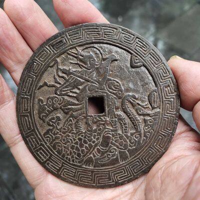 Ancient coins, copper coins, spending money, Emperor Zhenwu, spending money, copper coins, approximately 78mm, detested coins, copper ornaments Buddhism