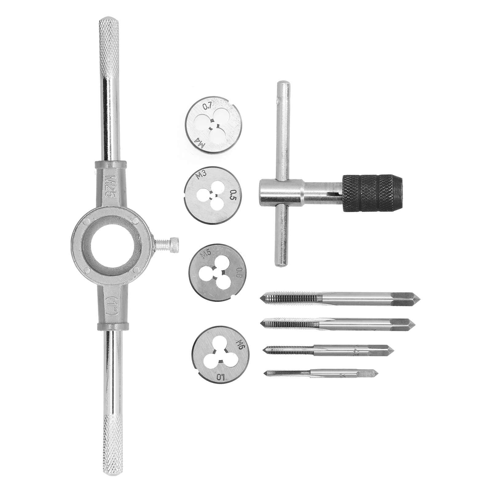 Thread Tapping Set Tap Die Kit High Hardness Effective for Cutting Male