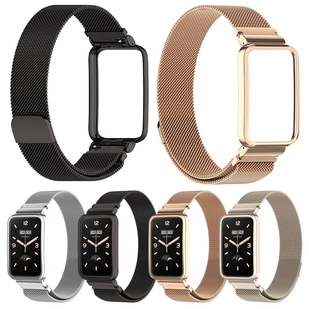 Dây Đeo Vòng Milan Thích Hợp Cho Xiaomi Band 7 Pro Đồng Hồ Thông Minh Khung Kim Loại Vỏ Bảo Vệ Dây Đeo Đồng Hồ Cho Mi Band 7 Pro Vòng Đeo Tay Thể Thao Phụ Kiện