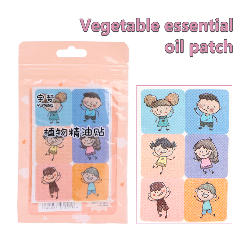 36pcs/pack Cartoon Mosquito Repellent Sticker Plant Essential Oil Sticker Portable Outdoor Mosquito Repellent Sticker for Children