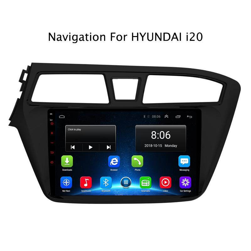 9 Inch 2G Ram 32G ROM Android GPS Mobil Navigasi untuk Hyundai I20 2015-2018 4G Wifi LTE Radio Mobil unit Kepala Stereo