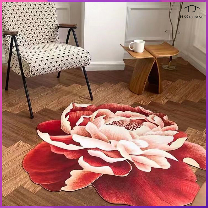 HKStorage The floor mat of the entrance door of the special-shaped flower living room, the floor mat of the dressing table in the cloakroom, the yoga mat, the washable soil-resistant anti-slip floor mat