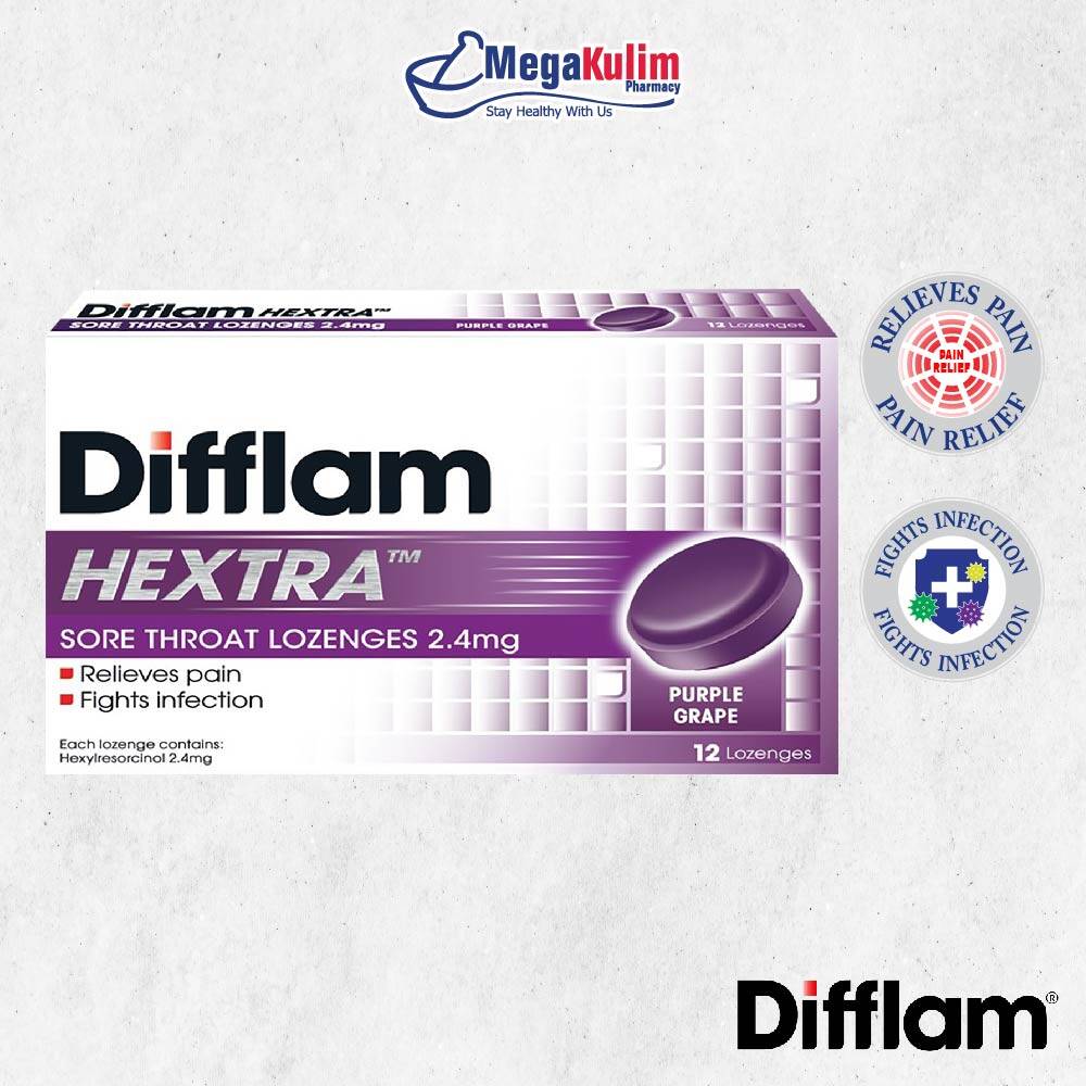 Difflam Hextra Lozenges 12's | Lazada