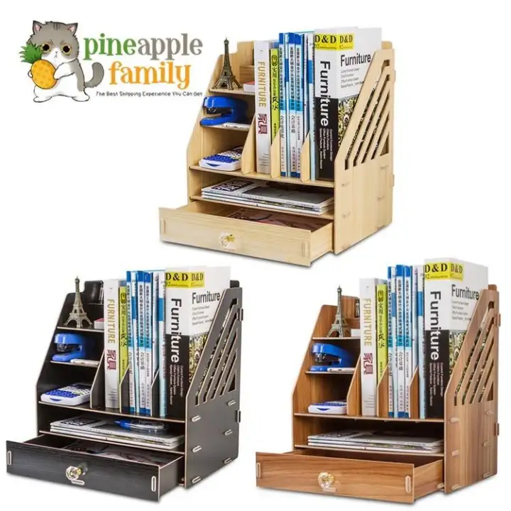 Callum All In One Wood Desktop Office Supplies Organizer Wood Desktop Office Supplies Organizer