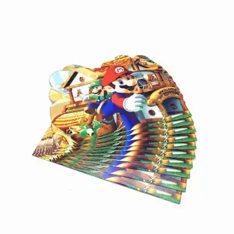 Super Mario Birthday Party Disposable Plates Cup Napkin Straws