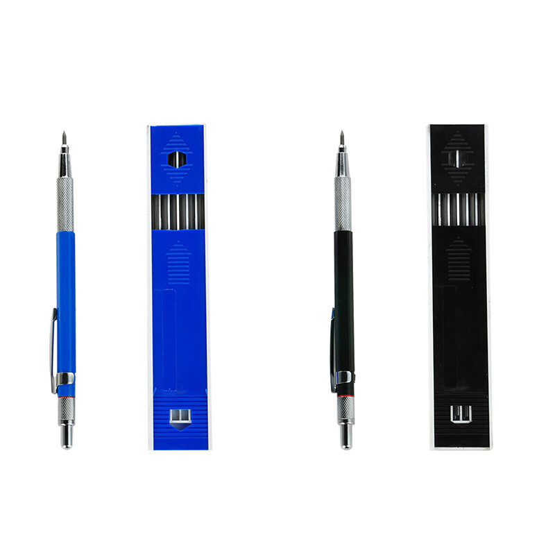 1 Bộ 2 Mm Kẹp Lõi Chì 2B Tự Động Vẽ Cơ Học Bút Chì Phác Thảo 12 Dẫn Nạp
