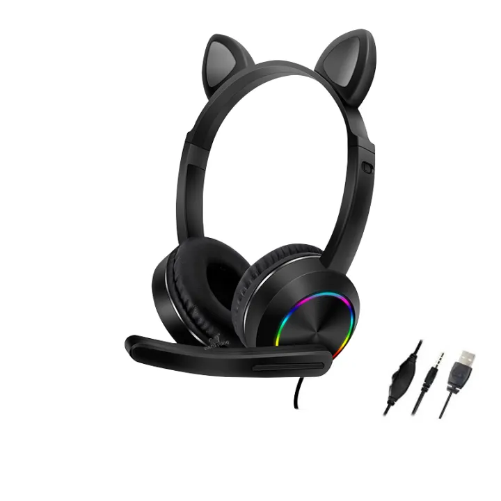 cat ear pc headset