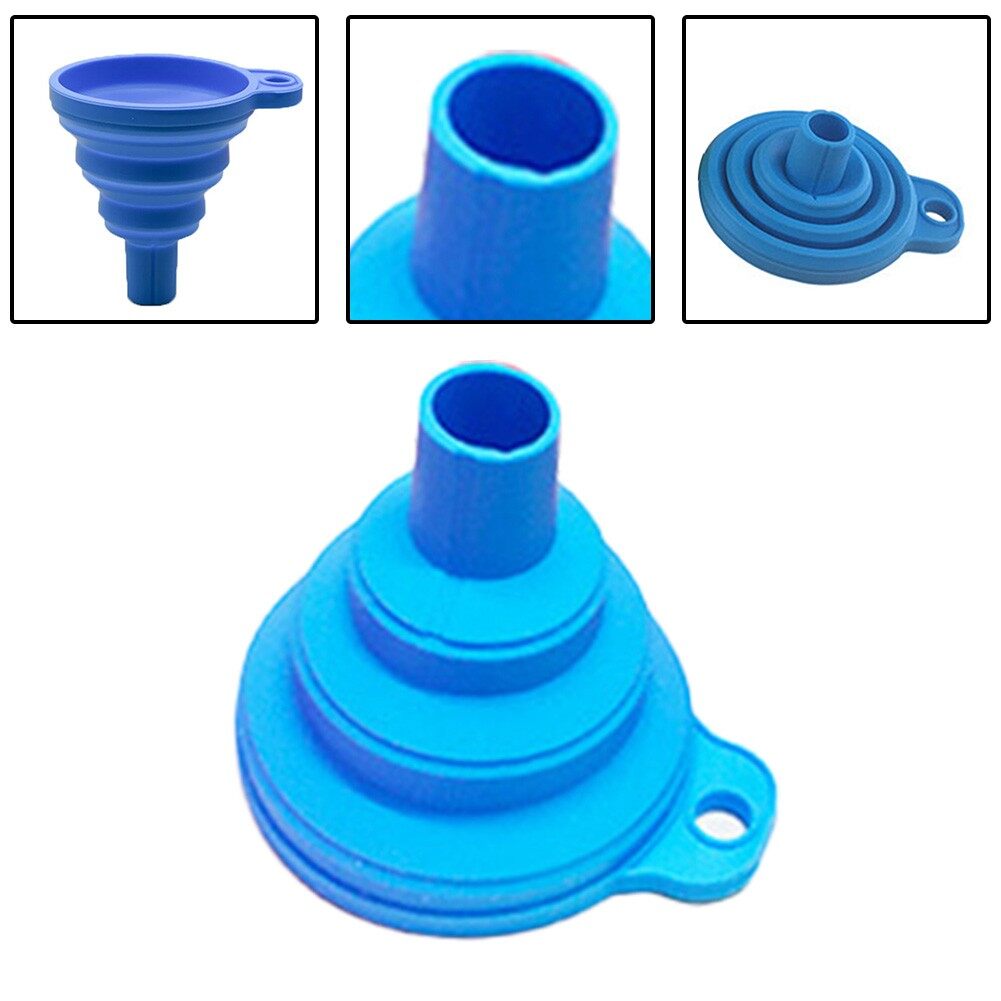Funnel Part Petrol Silicone 7.5cmX8cm Accessories Auto Collapsible Diesel