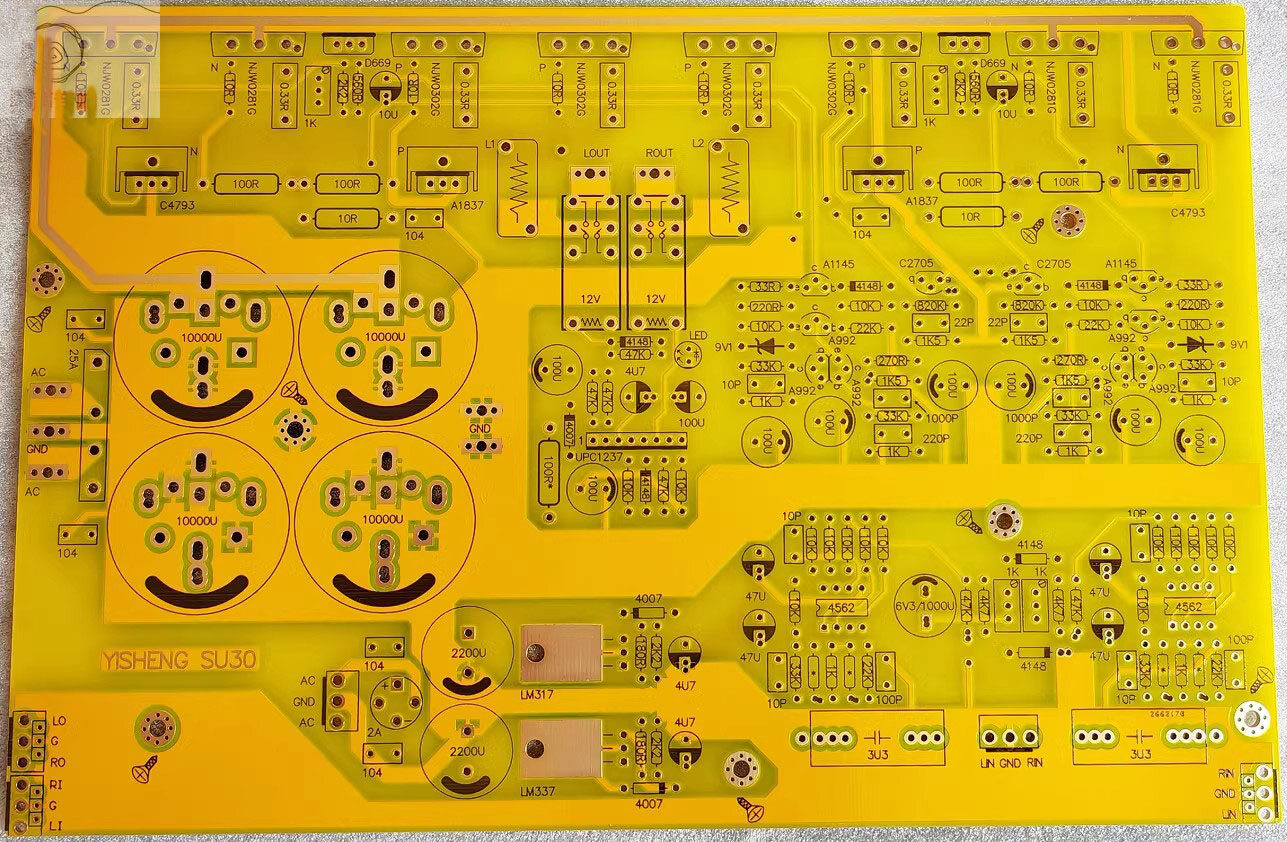 Refer to SU30 Merge Amplifier Board Before and After Stage Empty Board