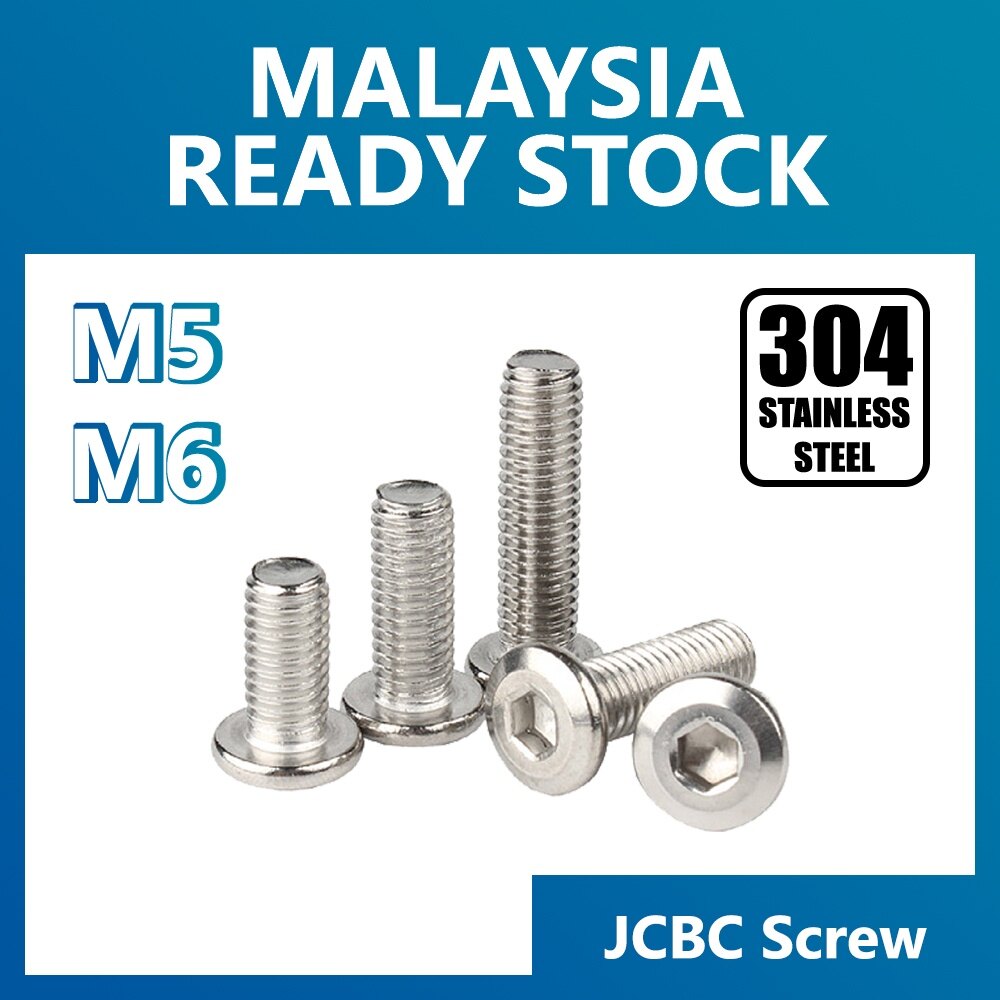 M5 M6 JCBC Screw 304 Stainless Steel Furniture Bed Table Chair DIY Skru